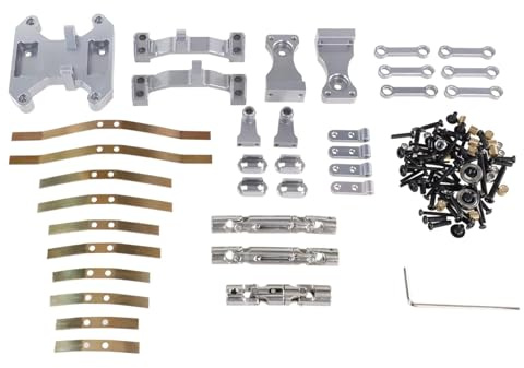 for WPL B16 B36 1/16 Metal Balance for Chassis Board Seesaw for Spring Plate Drive Shaft RC Car Parts Accessories Upgrades and Replacements RC Car DIY Parts(Silver)