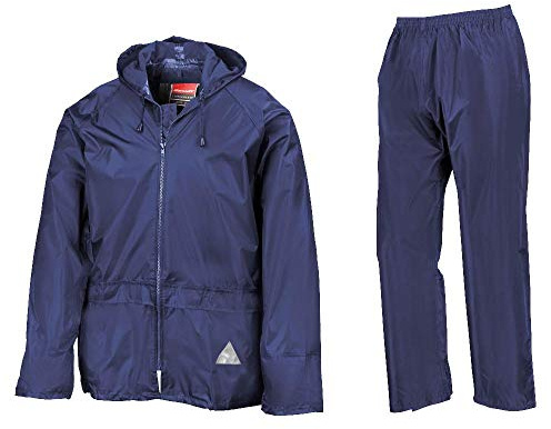 Result RE95A Heavyweight Waterproof Jacket/Trouser Suit - Royal, Medium