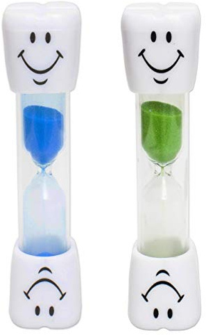 Smile Sand Egg Timer - 2 minute Timer (Set of 2) (Blue and Green)