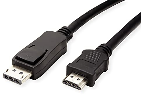 VALUE câble DisplayPort vers HDMI | mâle / mâle | transmission de signaux vidéo et audio | noir 2 m
