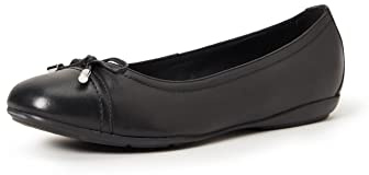 Geox D Annytah D, Bailarinas Mujer, Fade Night Black, 37.5 EU