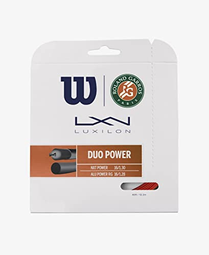 Wilson Unisex-Adult Duo Power Roland Garros Tennissaite, Bronze/Natural, 16G