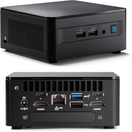 Mini PC Intel NUC12WSHi5, 12. ª generación Core i5-1240P(12C/16T, hasta 4,4G), miniordenador de sobremesa, Barebone, sin RAM, sin SSD, sin Sistema operativo