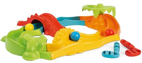 Chicco Minigolf Safari, 3-in-1 Kugelbahn, Baukastenbahn, Leicht Montierbar, 11 Teile, 3 Bälle, 2 Golfschläger, Kreativitätsspiel, Recycling-Kunststoff, Spielzeug für Kinder von 2 bis 5 Jahren