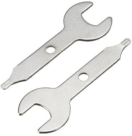 2 Stück 3/8 Zoll Spannzangenschlüssel, 9.5mm Präzisions Spannzangen Schlüssel Edelstahl für Drehwerkzeug Multifunktionswerkzeug
