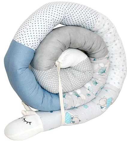 Bettschlange/Bettschnecke XXL (Motiv Meereswelt) Länge 250cm **personalisierbar** Seitenschläferkissen, Stillkissen