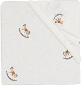 Jollein Spannbettlaken Jersey - Nostalgic Ride - 70/75x140/150cm - 100% Baumwolle - Spannbetttuch - Oeko-TEX Zertifiziert