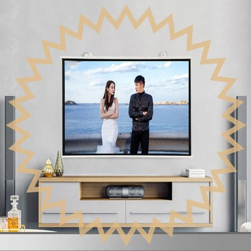 COKYIS Schermo di Proiezione Avvolgibile 30 40 50 60 72 Pollici Schermo Proiettore A Scomparsa Telo da Videoproiettore per Home Cinema Piccolo Schermo Portatile(50inch 16:9)
