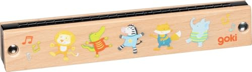 Mundharmonika: L= 17,6 cm, Holz, Kunststoff, 24 Töne, per Stück