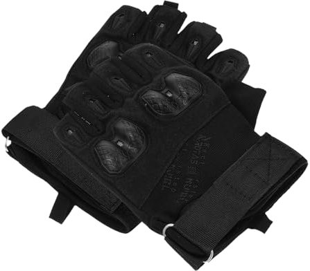 Angoily Outdoor Fitness Handschuhe Für Herren Atmungsaktive Halbfinger Workout Handschuhe Rutschfeste Camping Fahrradhandschuhe