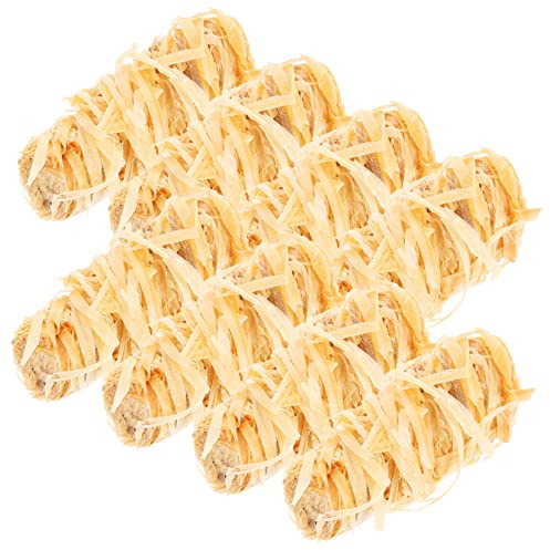 Happyyami 8piezas De Madera y Cera Inodoro Fácil De Encender Duradero para Fogatas Camping y Parrillas