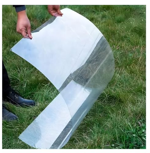 Protección UV Paneles de Techo Transparente, Lámina de Policarbonato Flexible for Techos Placa Duradera de PC for Jardín Terraza(1x2m/3.28x6.56ft)