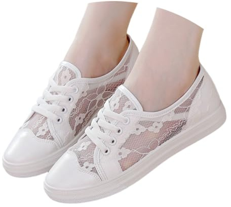 Zapatillas tradicionales para mujer, de encaje blanco, elegantes zapatos de verano con plataforma bordada, zapatos de boda, zapatos planos de malla, zapatos de novia, zapatos de tela tirolesa, zapatos