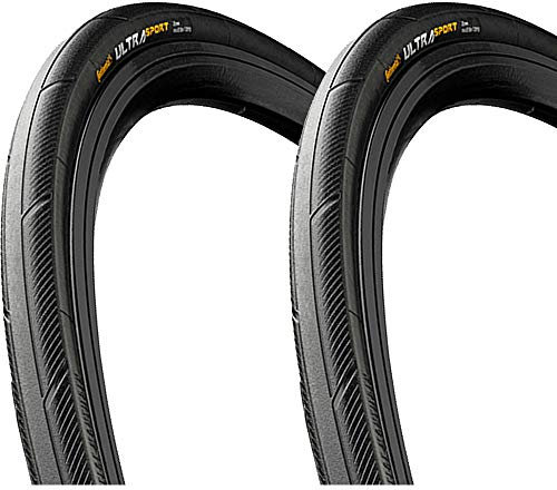 2X Continental Ultra Sport 3 E-25 Draht 28x1,25 32-622mm 700x32C Reifen+Flicken