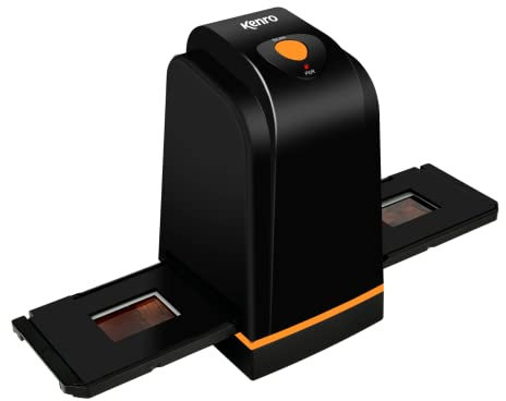 Kenro High-Resolution Portable 35mm Film & Slide Scanner converts 35mm Slides Film and Negatives USB Scanner Supports Windows 7/8/10 - KNSC202