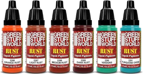 Green Stuff Paint Set - Liquid Pigments Set - Rust