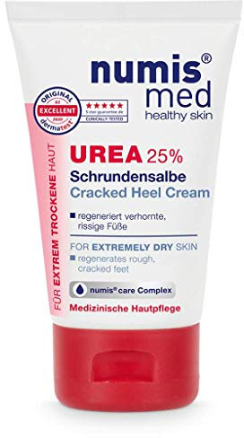 numis med Schrundensalbe mit 25% Urea - Hautberuhigende Schrunden Fusscreme für sehr rissige & stark verhornte Füße - vegane Hautpflege ohne Silikone & Parabene - Fußpflege (1x 50 ml)