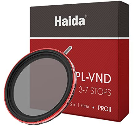 Haida CPL + VND 2-in-1 Filter 67mm - Polarisationsfilter variabler ND-Filter 3-7 Stopps ND8 ND16 ND32 ND64 ND128