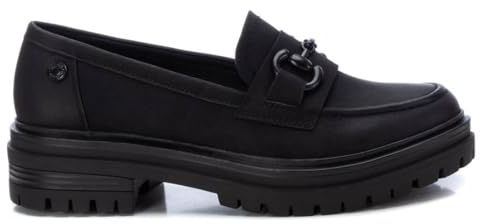 REFRESH - Mocasines Mujer Negro - Calzado Cómodo y Versátil - Moda Casual - Modelo 17142201 (Talla 38)