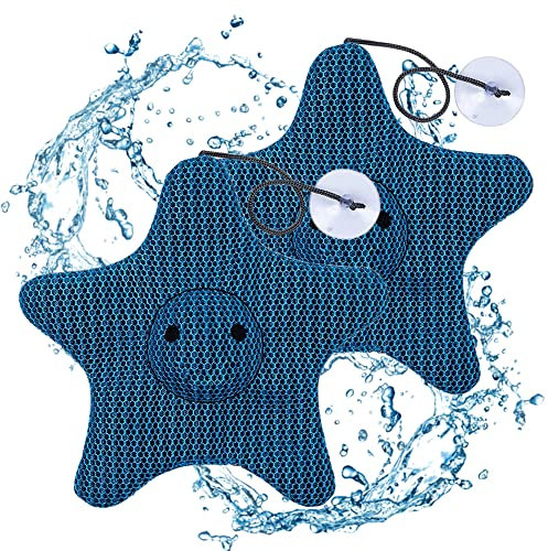 2pcs Hot Tub Scum Absorber, Oil Absorbing Sponge Reusable Oil Absorbing Scum Sponge For Hot Tub, Spa Foam Remover For Hot Tub, Hot Tub Accessories Cleaning For Spa, Tub And Pools Cleaning (Starfish)