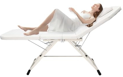 Table de Massage Pliable Professionnelle Table Esthetique Réglable en Hauteur avec Oreiller Lit de Massage Tables de Massage,Convient pour Salon de Massage, Salon de Beauté, Maison