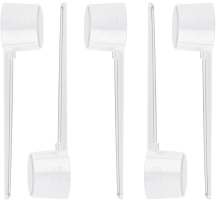 GroveEss Measuring Protein Spoons-5PCS 5g Plastic Scoops Sugar Salt Scoop Durable Rusable Dose Scoop Protein Powder Scoop Kitchen Cooking Tool for Liquids Powders Seasoning Oil Coffee Tea Fitness