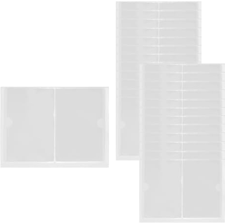 CZAKOMIX 30 Portaetiquetas Autoadhesivo, Ventana de Etiquetado de 9.5*13.5 cm, Fundas Autoadhesivas para Tarjetas de Visita, Bolsa Transparente Autoadhesiva, Impermeable, para Oficina, Hogar, Escuela