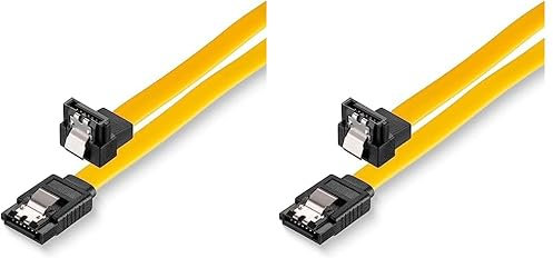 Sonero® cavo dati SATA III 6Gb/s, 0,30 m, angolato, giallo (Confezione da 2)