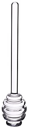Honey Spoon 6inch Glass Honey Dipper Stick for Honey Jar Container, Cooking Dispenser Comb Drizzler Stirrer(Glass)