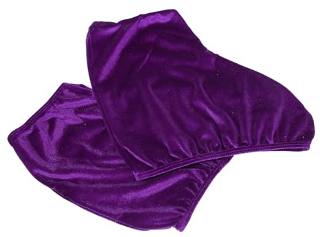 Angoily Couvre-Patins Résistants à l'usure Violet en Polyester 1 Paire pour Bottes de Patinage Artistique Femme Entraînement sur Glace Portable