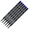 Blue Schmidt 888 Tintenrollermine, Medium, 6 Stück