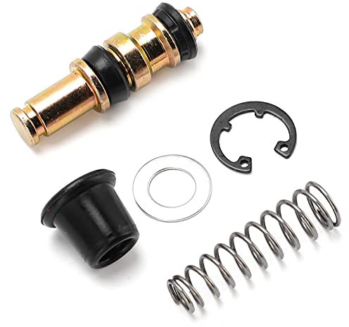 Bremskolben Reparatursatz, Hauptbremszylinder Umbausatz, Metall + Gummi Motorrad Hydraulische Bremse Kupplungskolben Plunger Reparatursatz 14mm/0.55in Ersatz für Dirt Bike Scooter