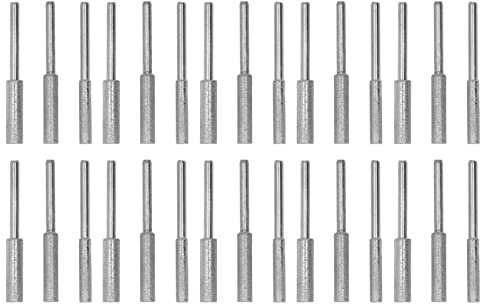 30 Pièces Affûteur de Tronçonneuse Pierre Affûteuse de Tronçonneuse Pierre Affûteuse de Tronçonneuse Scie à Chaîne Lime de Meulage Tronçonneuse Fraise Scie à Chaîne Meulage Fraise 4.0mm 4.8mm 5.5mm Li