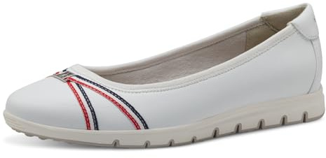 s.Oliver 5-22495-42, Ballerine Donna, Bianco, 36 EU
