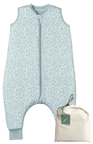 molis&co - Baby Schlafsack mit Füßen - Ideal für Frühling und Herbst - Babyschlafsack mit Füßen 1 tog - Leicht gepolstert - 100% Baumwolle (Oeko-TEX 100), Premium Qualität - INES II (120 cm)
