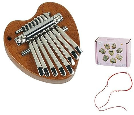 Exquisites Daumenklavier mit 8 Tasten, Daumenklavier, Mini-Daumenklavier mit 8 Tasten, tragbares Mini-Taschen-Klavier, Daumenklavier, musikalisches gutes Accessoire, Geschenk