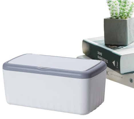 Wipe Holder, Wipes Dispenser for Bathroom, Wet Wipes Dispenser, Double-LayerBaby Wipes Dispenser Bathroom with Sealing Design, Refillable Wipes Container, Wipes Case Box for Home Office and Bathroom