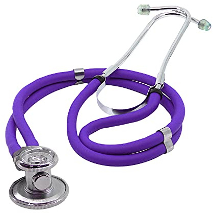Dixie Ems Sprague-Rappaport Type Two Tube Stethoscope – Purple