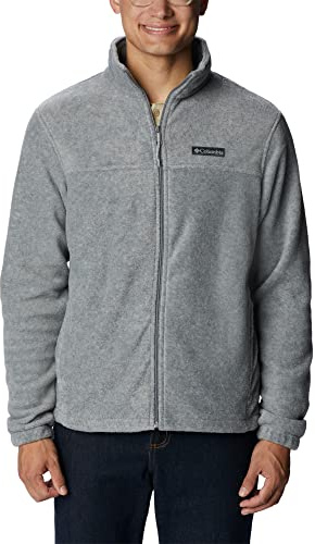 Columbia Herren steens mountain 2.0 Fleecejacke Mit Durchgehendem Reißverschluss, Light Grey Heather, L EU