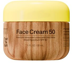 Sun Bum Effacer l'oxyde de zinc lotion solaire, SPF50 pot, 1 comte, large spectre Uva/Protection uvb, sans paraben, sans gluten, sans huile 1 Unze pas applicable