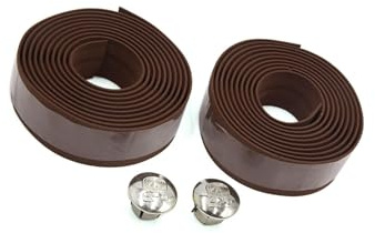 INFINAUTO 2pcs Brown Foam Anti Slip Handlebar Tape Bar Grip Wrap for Bike Stylish Design