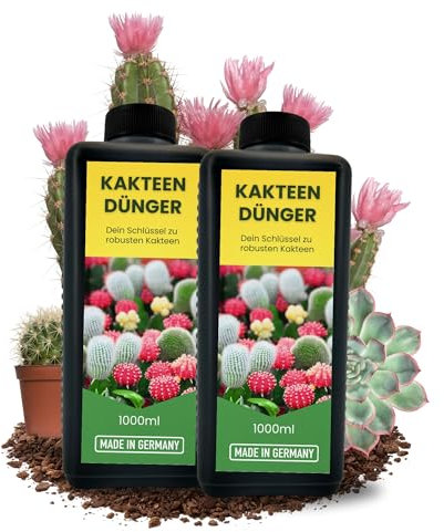 TronicXL Engrais concentré pour cactus - 2 l - Fabriqué en Allemagne - Engrais universel pour cactus, plantes succulentes - 2000 ml - Engrais liquide - 2 l - Engrais pour cactus