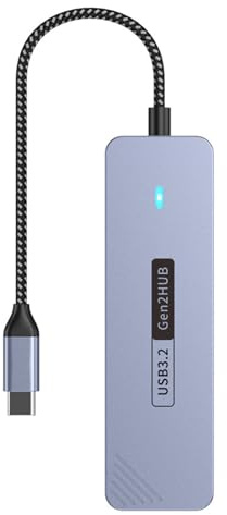 Alluminio 10Gbps USB C Docking Station Tipo Splitter Notebook Accessori Dock Trasferimento Dati Adattatore Multiport