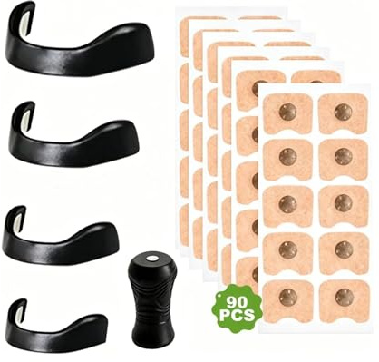 90 Magnetic Nose Plasters 4 Black Nose Separators Anti-Snoring Starter Kit