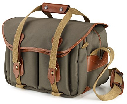 Billingham 335 Camera Bag (Sage FibreNyte / Tan Leather)