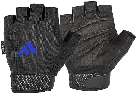 adidas Essential Adjustable Gloves (Blue, Small)