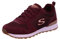 Skechers Damen OG 85 GOLD'N GURL Sneakers, Burgundy Suede/Nylon/Mesh/Rose Gold Trim, 37.5 EU