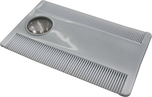 Pflegehome24® Nissenkamm Flohkamm Läusekamm Hundekamm Fellpflege Kamm,mit Lupe, Kunststoff