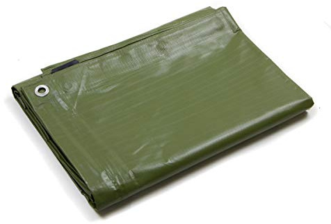 Telo PVC ULTRA 260gr occhiellato copertura impermeabile esterni Verde 2,5X3m STI