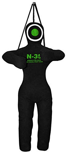 N-35 Muñeco de judo, boxeo, artes marciales mixtas, grappling, Ju Jutsu, sin relleno, color verde, 180